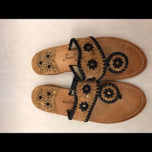 Jack Rogers Navajo Sandal 6 Navy Cork